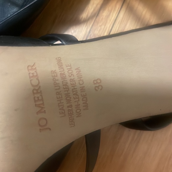 JO MERCER Karina Mid Heels Black Leather - Size 38 - Picture 6 of 6
